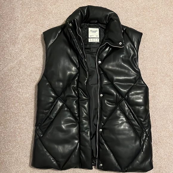 Abercrombie and Fitch Vegan Leather vest - Picture 1 of 3